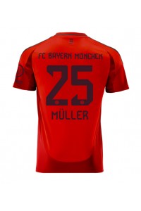 Bayern Munich Thomas Muller #25 Jalkapallovaatteet Kotipaita 2024-25 Lyhythihainen